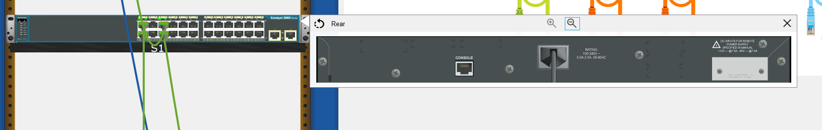 Show Console port on Switch